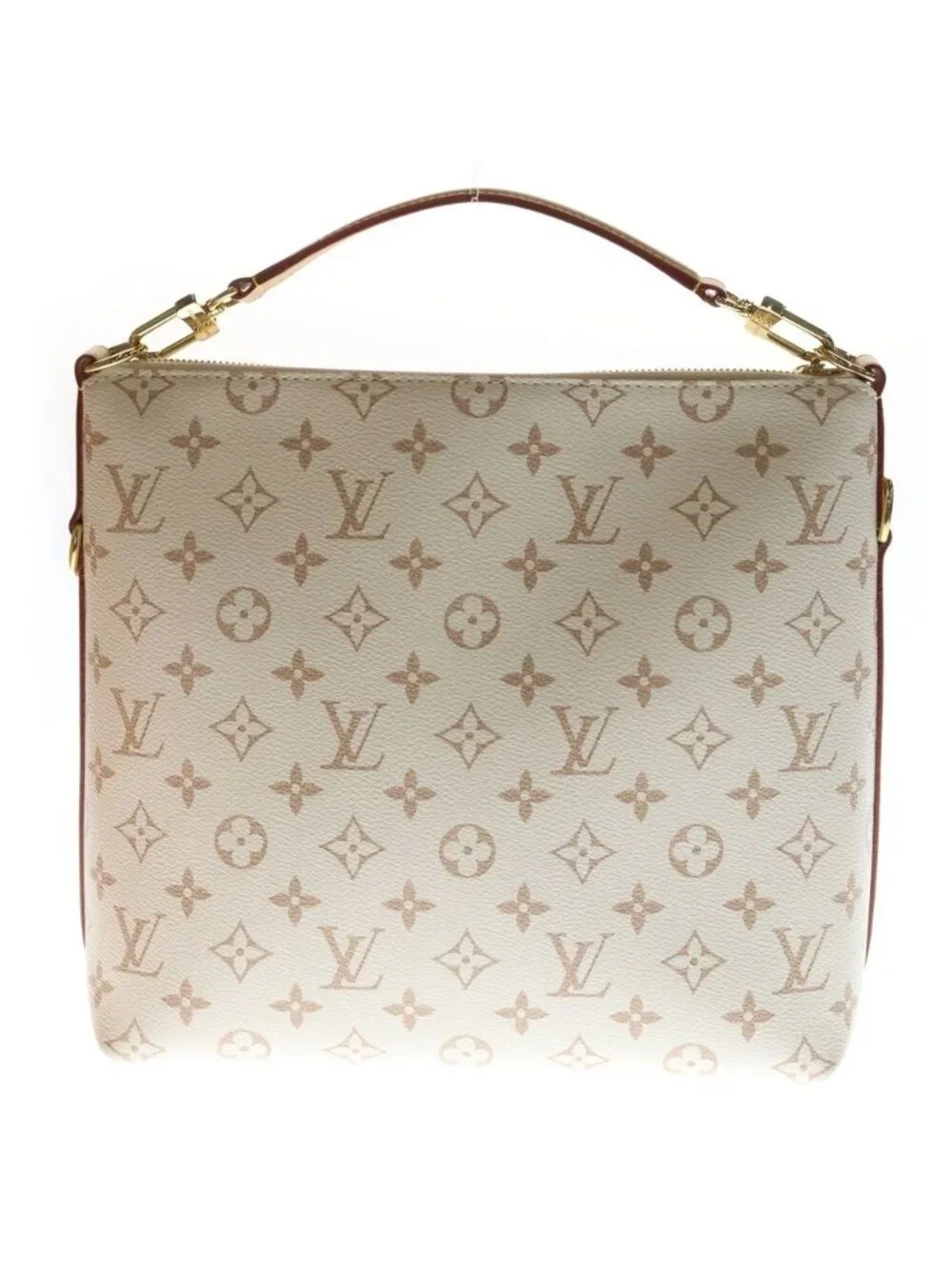 Louis Vuitton Monogram Dune Multipath 2-Way Shoulder Bag White Leather Gold